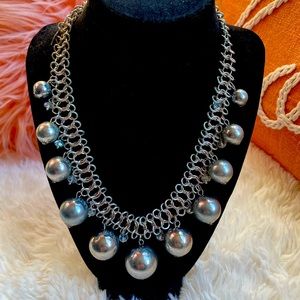 Silver Balls Necklace